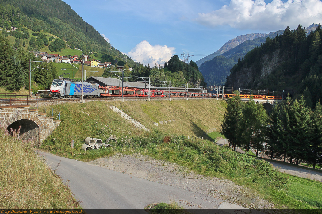 186 106 mit Autozug Chiasso – Singen